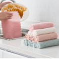 thumbnail image 2 of Becaristey 4X Dish Cloth Table Rag Cleaning Tool Washable Kitchen Gadget Long-lasting Exquisite Multipurpose Home Supplies Beige 1Set, 2 of 6