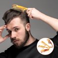 thumbnail image 3 of Miangastore 1 Set Plastic Hair Comb Men Hair Comb Wide Teeth Hair Comb Amber Hair Combs for Home, 3 of 8