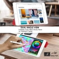 thumbnail image 3 of iPad Mini 7.9 Inch 5 Gen [ Mini 5th Generation 2019 ] A2133 A2124 A2126 MUXH2LL/A MUXF2LL/A MUXG2LL/A Trifold Slim Smart TPU Transparent Back Cover with Adjustable Stand Feature - Red, 3 of 6