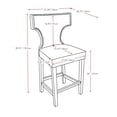 thumbnail image 4 of CorLiving Tabourets de comptoir ornés avec clous décoratifs, 4 of 4