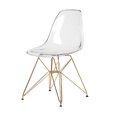 thumbnail image 1 of Heavenly Collection Acrylique Or Chaise Salle à Manger Lot de 6, 1 of 9