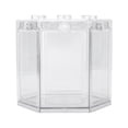 thumbnail image 1 of Small Aquarium Fish , Mini Fish  Round Corner Design Plastic Material Hex Shape  For Office Decoration White,Black,Transparent, 1 of 8