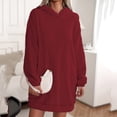 thumbnail image 5 of cfhntfmh Chemises de Nuit pour Femmes Chaudes Manches Longues à Capuche Confortables Robe de Pyjama en Peluche Douce Vêtements de Nuit, 5 of 5