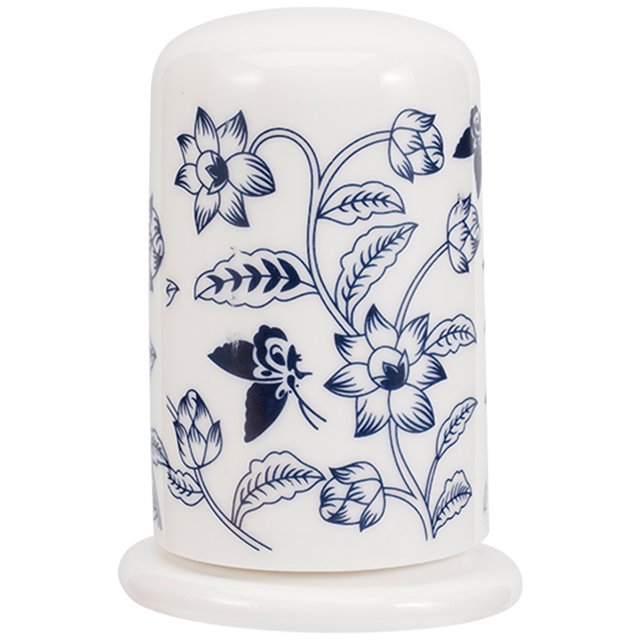 Ceramic Toothpick Holder with Lid Toothpick Tube and Dispenser 2pcs
