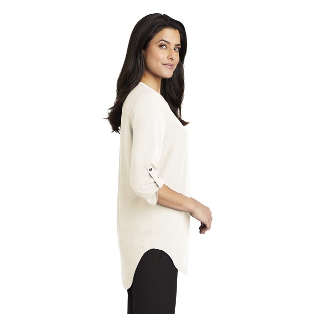Port Authority Blouse Tunique à Manches 3/4 pour Femmes