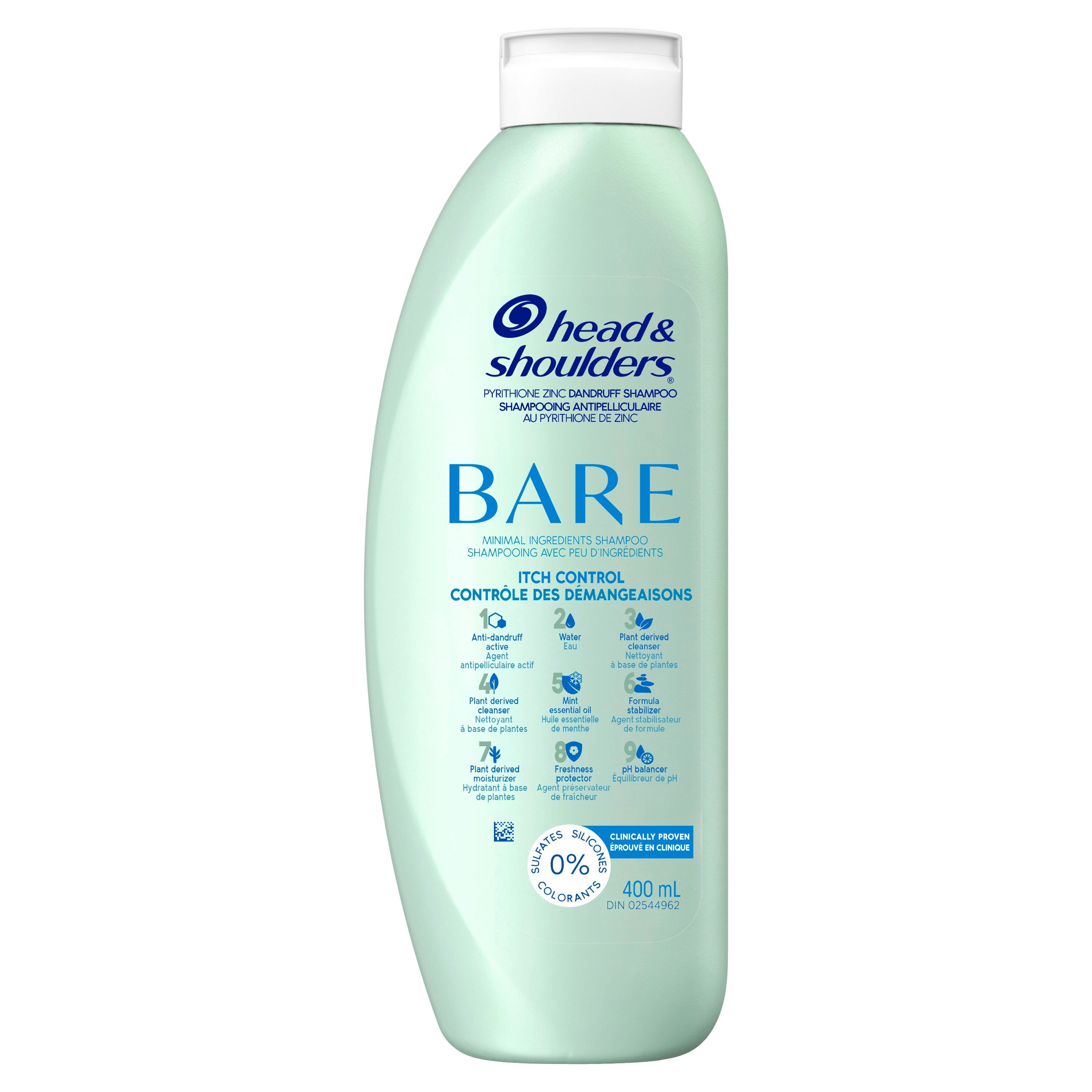 Head & Shoulders BARE Itch Control Dandruff Shampoo, Anti-Dandruff Treatment