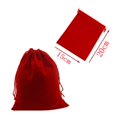 thumbnail image 3 of MYG 10 Drawstring Velvet Jewelry Bags Wedding Party Favor Gift Pouch Red, 3 of 9
