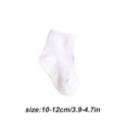 thumbnail image 2 of 6 Pcs Bas pour Enfants avec Bonne Élasticité Confortables à Porter Style Simple Bonne Fabrication Blanc Moyen 10-12, 2 of 6