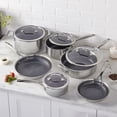 thumbnail image 2 of HENCKELS Paradigm Ceramic 10 Piece Stainless Steel Cookware Set, 2 of 7