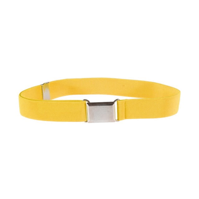 1 Ensemble Ceinture Élastique Simple pour Enfants Garçons Taille Extensible Boucle Ajustable Taille Extensible Réutilisable Lavable Jeans Accessoires de Vêtements Or