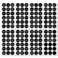 thumbnail image 5 of TFixol 144 Chalkboard Kitchen Spice Jar Labels, Round Preprinted Seasoning Label Stickers + Numbers for Kitchen Organization and Storage (Water Resistant, Write On, Reusable), 5 of 5