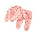 thumbnail image 1 of RXMEKW Ensembles pour Bébés Filles, Tenue Deux Pièces Stylée à Col Rond avec Chandail pour Garçons et Filles, 1 of 7