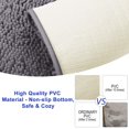 thumbnail image 4 of CPDD 3 Pieces Bathroom Rug Set, Ultra Soft Non Slip Bath Rug and Absorbent Chenille Bath Mat, Grey Bathroom Rugs, Plush Bath Mats for Bathroom, Tub, Shower Grey 3 Pieces Set, 4 of 6