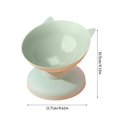 thumbnail image 3 of 2025 2Pcs Tall Bowl Cat Extra Large Metal Dog Bowl Skew Bowl Feeding Cat Fluff Trough Dog Bowl Cat Ear Plastic Ceramic Dog Bowl Set For Small Dogs Bowl Pet Bowl, 3 of 4