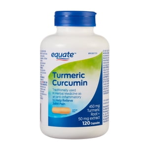 Equate Turmeric Curcumin, Utilisez la médecine à base de plantes comme anti-inflammatoire, unisexe