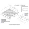 thumbnail image 4 of Leo & Lacey King Wood Platform Bed with Footboard & Storage Drawers in Espresso, 4 of 4