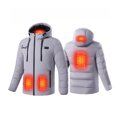 thumbnail image 2 of EGNMCR Womens Plaid Shacket Jacket USB Intelligent Constant Temperature Heated Windproof Plus Size Coat For Men And Women Winter 4 Heated Jacket Coat Women Coat, 2 of 7