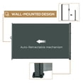 thumbnail image 4 of Outsunny 118" x 79" Retractable Side Awning Folding Privacy Screen Grey, 4 of 9