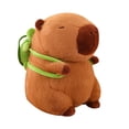 thumbnail image 3 of HILABEE Capybara Stuffed Toy Collectible Comfortable Realistic Capybara Plush Toy with 33cm, 3 of 9
