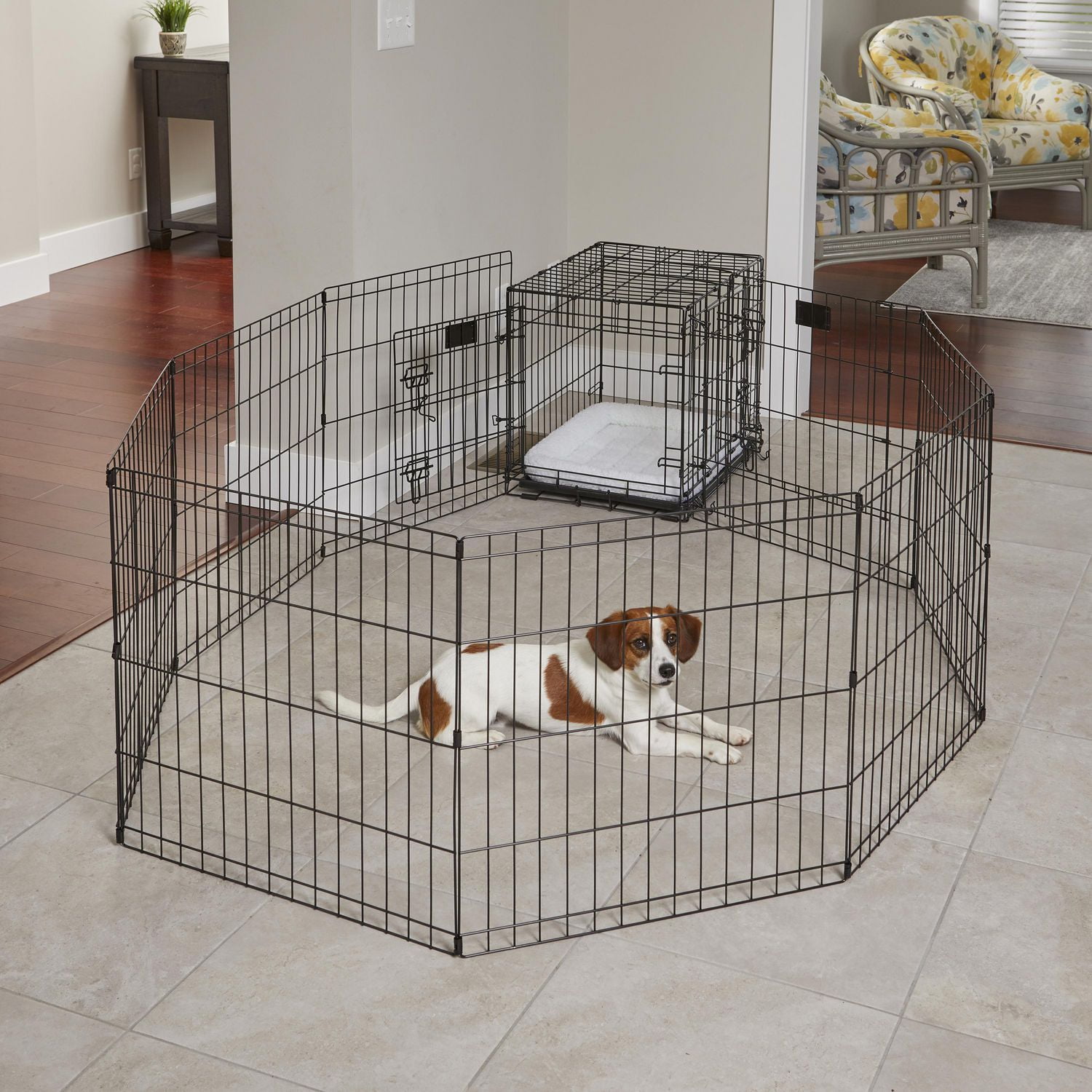 Midwest Homes For Pets 24" Exercise Pen with Step through Door