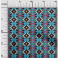 thumbnail image 2 of oneOone Rayon Medium Blue Fabric Geometric Sewing Craft Projects Fabric Prints By Yard 56 Inch Wide, 2 of 4