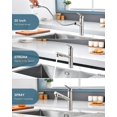 thumbnail image 3 of APPASO Modern Kitchen Kitchen Faucet Faucet with with Pull Out Sprayer Single-Handle Stainless Steel Bar RV Sink Deck Plate Brushed Nickel 360, 3 of 8