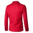 thumbnail image 2 of Men Solid Casual Long-sleeved Slim Single-row One-button Small Suit Coat, 2 of 3