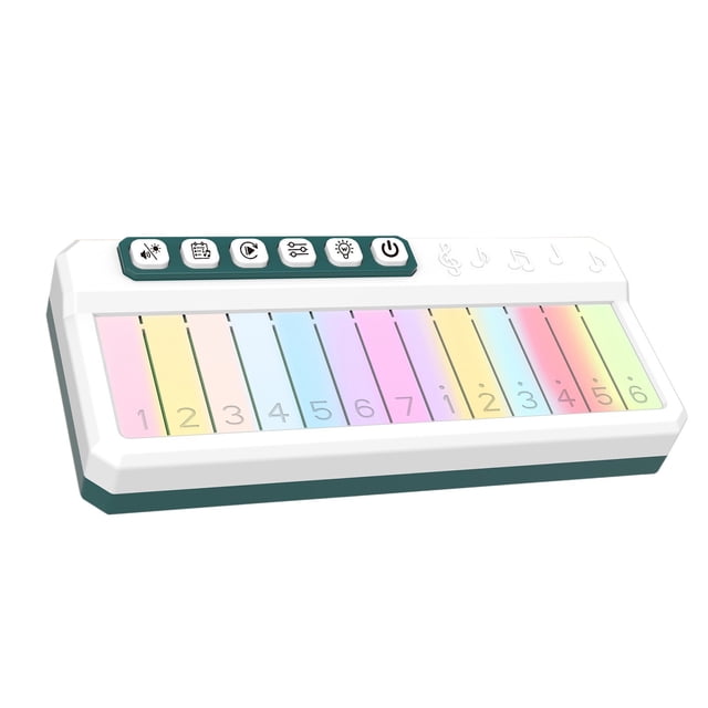 Fesfesfes Clavier Électronique Coloré Écran Tactile Boîte à Musique Éducative Apprentissage Précoce Instrument de Musique pour Enfants Boîte à Piano Jouet