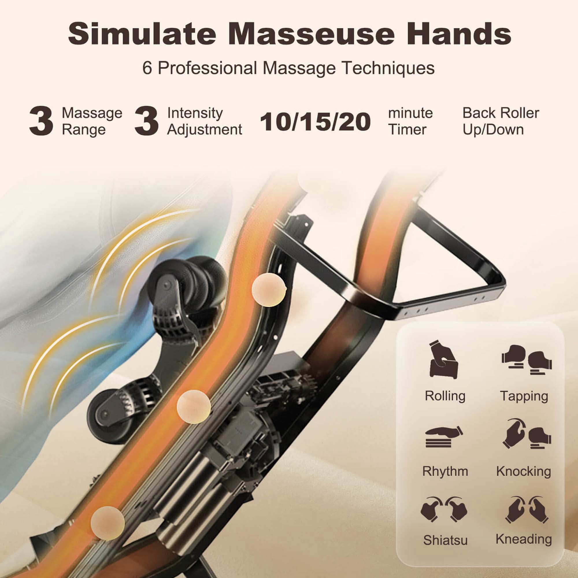 COSTWAY Soothe26 Massage Chair, Full Body Zero Gravity Massage