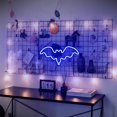 thumbnail image 3 of Éclairage Néon en Forme de Chauve-Souris LED Décoration d'Halloween, 3 of 10
