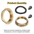 thumbnail image 4 of Brass Lock Nuts Pipe Fitting, G1-1/4" Female Hex Locknut with Washer, 4 of 6