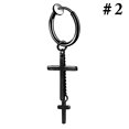 thumbnail image 3 of Non Piercing Earring Unisex Fashion Clip on Earring Dangle Hoop Earring, 3 of 10
