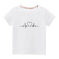 thumbnail image 2 of LSLJS T-Shirts à Manches Courtes pour Tout-Petits Garçons Filles en Coton Doux Col Rond T-Shirts Filles T-Shirts Imprimés Saint-Valentin Cadeaux pour Enfants, 2 of 4