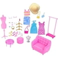 thumbnail image 2 of Barbie's Clothes and Accessories Hanger Playset HPL78, 2 of 6