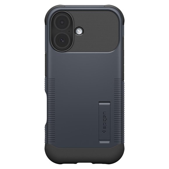 Refurbished Spigen ACS09652 Slim Armor MagFit Case with Dual-Layer Protection, Metal Slate, Slim Profile, Enhanced Grip, Anti-Fingerprint for iPhone 17