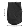 thumbnail image 2 of WRITWAA Wear Resistant Black Patio Heater Cover with Adjustable Drawstring for Outdoor Use, 2 of 8