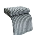 thumbnail image 1 of Grey 79X71 Inch Flannel Blanket, Soft & Warm, Solid Color, For Sofa & Bed, All-Season Use, Machine Washable, 1 of 6
