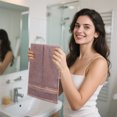 thumbnail image 4 of Adult Thick Towel, Household Polyester Absorbent Face Towel, Soft Comfortable, Excellent Water Absorption, Durable Thickened Design, Easy To Clean, 29.53x13.38in, 4 of 6