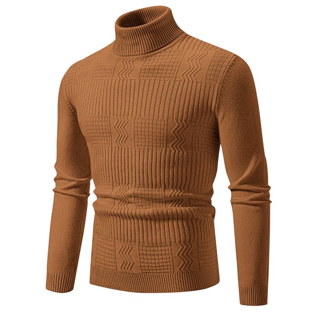 EGNMCR Chandail Col Rond pour Hommes, Chandail pour Hommes Mode Décontractée d'Hiver pour Hommes Design Uni Manches Longues Col Rond Haut Chandail pour Hommes