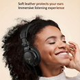 thumbnail image 4 of Studio Wired Monitor Headphones Over Ear Stereo Music Earphones Foldable & Retractable DJ Headsets, 4 of 6