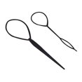 thumbnail image 1 of 2 Pcs Plastic Crochet Braids Pull Hair Needle Ponytail Pigtails Updo Styling Maker Hairstyle Tool Hairdressing Accessori, 1 of 7