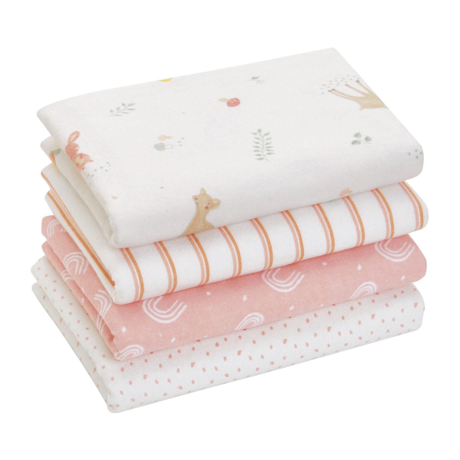 George Baby Flannel Receiving Blankets