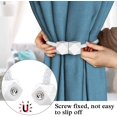 thumbnail image 2 of ORUYROP Attaches Magnétiques pour Rideaux, Style Européen, Attaches Décoratives pour Rideaux, Sans Outils Requis (Blanc, 4), 2 of 6