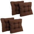 thumbnail image 2 of 19-inch Squared Spun Polyester Tufted Dining Chair Cushion (Set of Four), 2 of 3