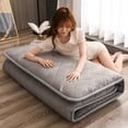 thumbnail image 2 of HAHDAXIA Futon Mattress-Japanese Futon,Long Day Cotton Fill Single Double Roll Up Foldable Mattress, Portable Sleeping Mattress for Floor Guest Bed Sofa (Color : Interstellar Blue, Size : 90, 2 of 7