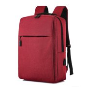 yulier Laptop Backpack, Business Slim Durable Laptops Travel Backpack with USB Charging Port, College Backpack Computer Bag Gifts for Men and Women Fits 15.6 Inch Notebook, Red
