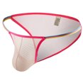 thumbnail image 2 of Fridja Men Casual Fashion Solid Charming Cutout Open File Ice Silk Briefs Classic Multipack Panties, 2 of 5