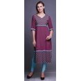 thumbnail image 2 of Bimba Robe Kurti Longue Imprimée Tunique Droite Robes pour Femmes Haut Indien, 2 of 5