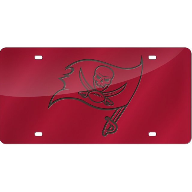 Tampa Bay Buccaneers Pewter Laser License Plate