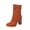 Solid Color, variant on jovati Ankle Boots for Women Pointed Toe High Heel Solid Color Winter Warm Casual Minimalist Style Zip Shoes